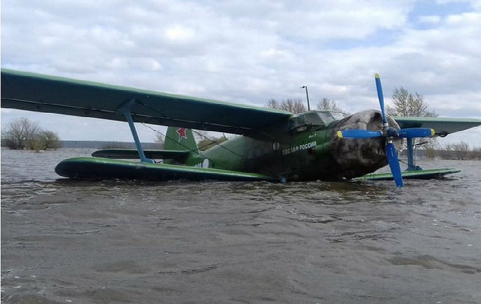 В Тюменской области из-за паводка затопило местный аэродром