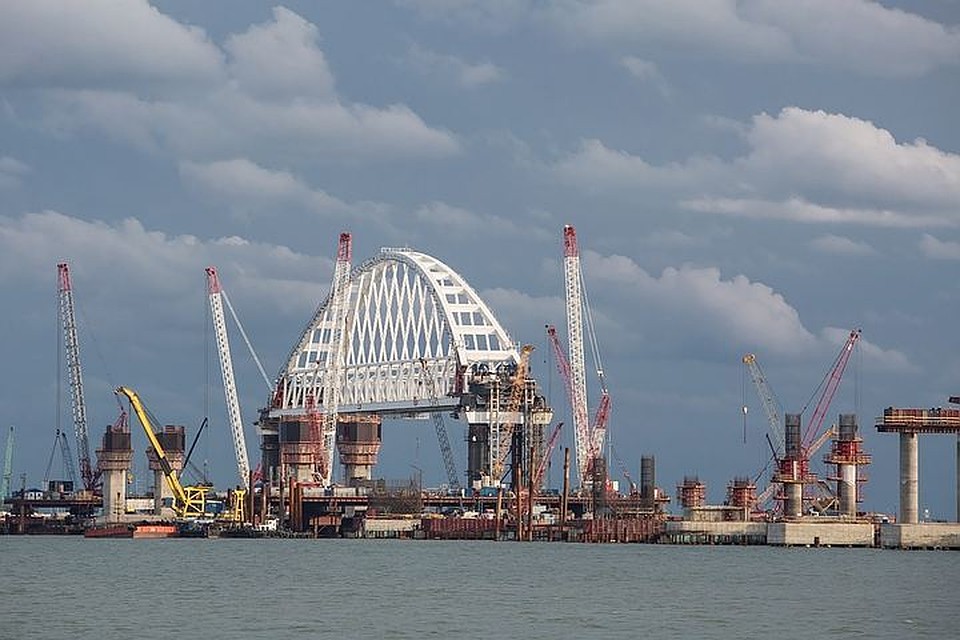 Крымский мост - стройка века. Фото: Инфоцентр "Крымский мост"