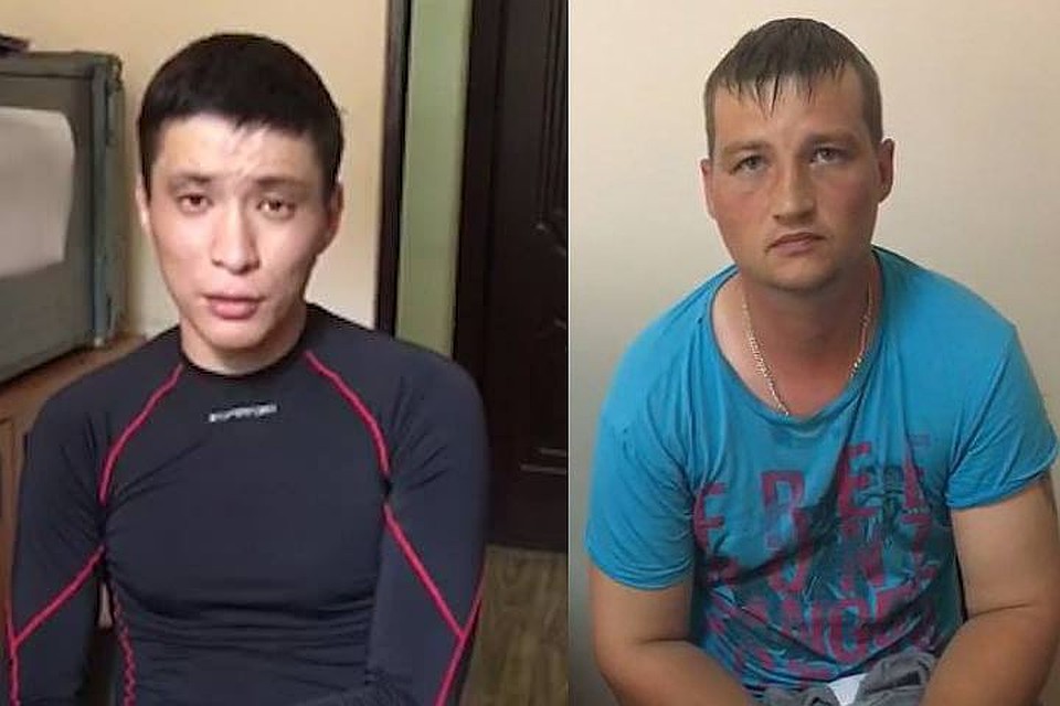 Задержанные в Херсонской области российские пограничники Аскар Кулуб и Владимир Кузнецов. Фото: Пограничная служба Украины.