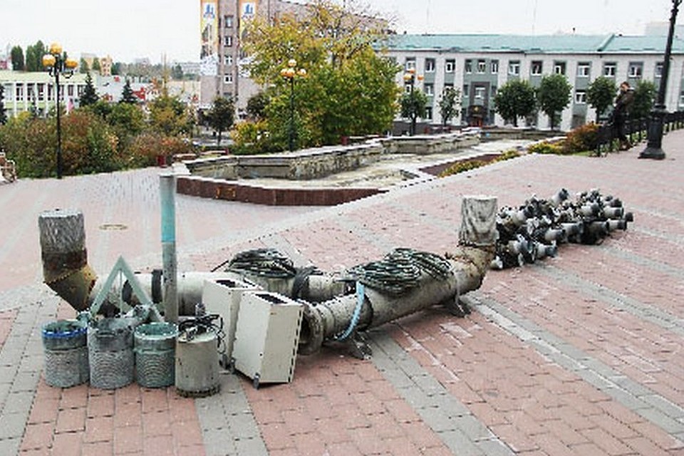 Фонтаны отправились в "зимнюю спячку"