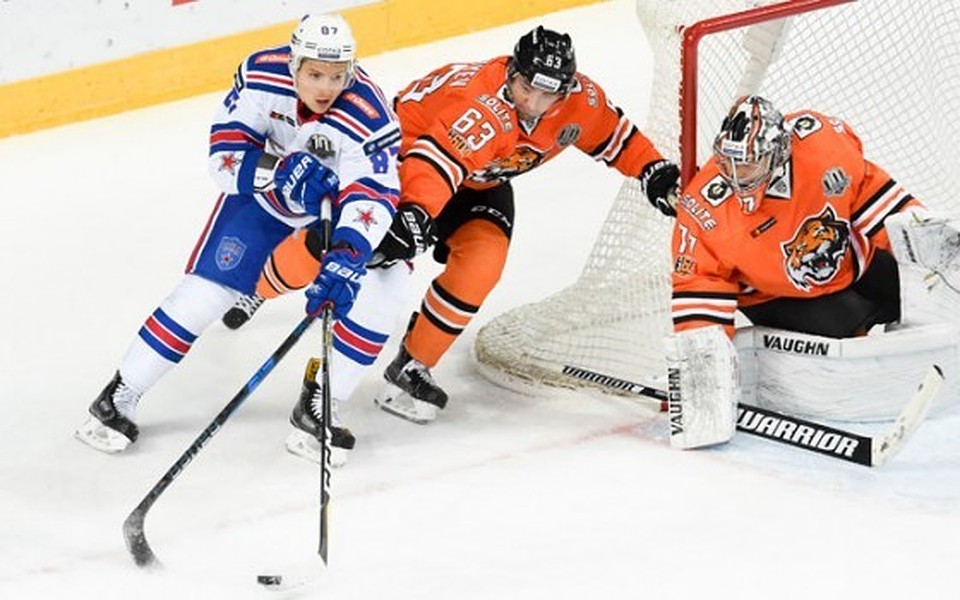 СКА выиграл у 'Амура' в КХЛ и оторвался от ЦСКА на 23 очка