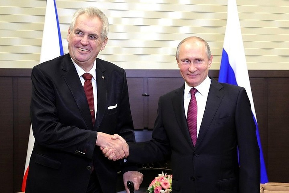 Президент Чехии Милош Земан (слева) и глава России Владимир Путин. Фото: пресс-служба Кремля