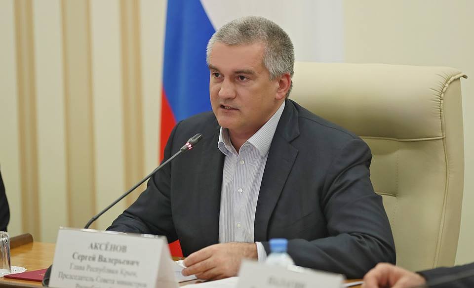 Сергей Аксенов на заседании антитеррористической комиссии и оперативного штаба.