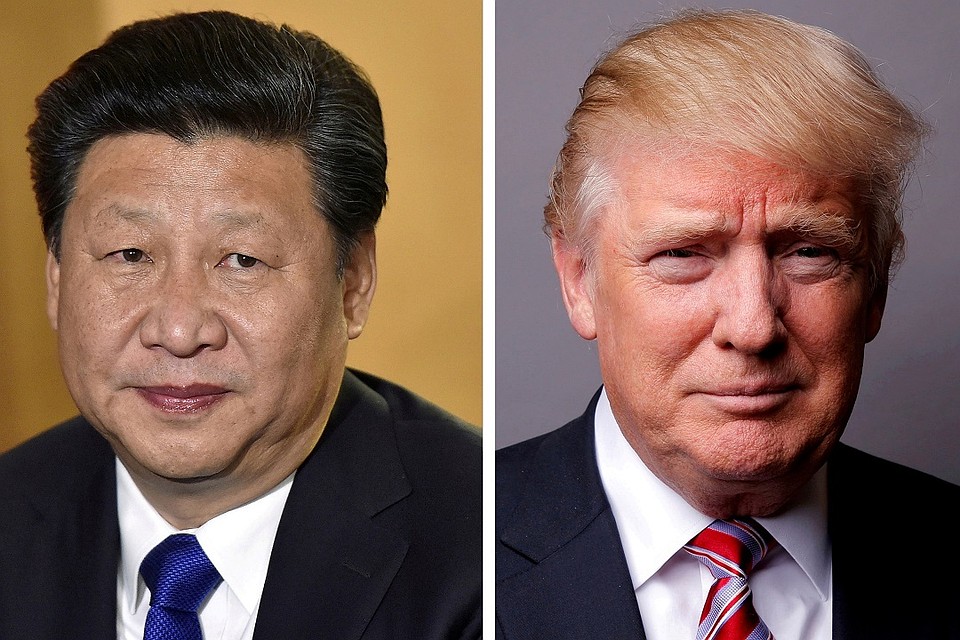 Председатель КНР Си Цзиньпин и президент США Дональд Трамп