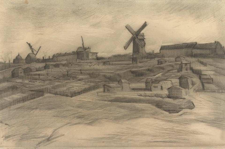 "Холм на Монмартре",1886 год. Винсент Ван Гог. Фото:Музей Ван Гога