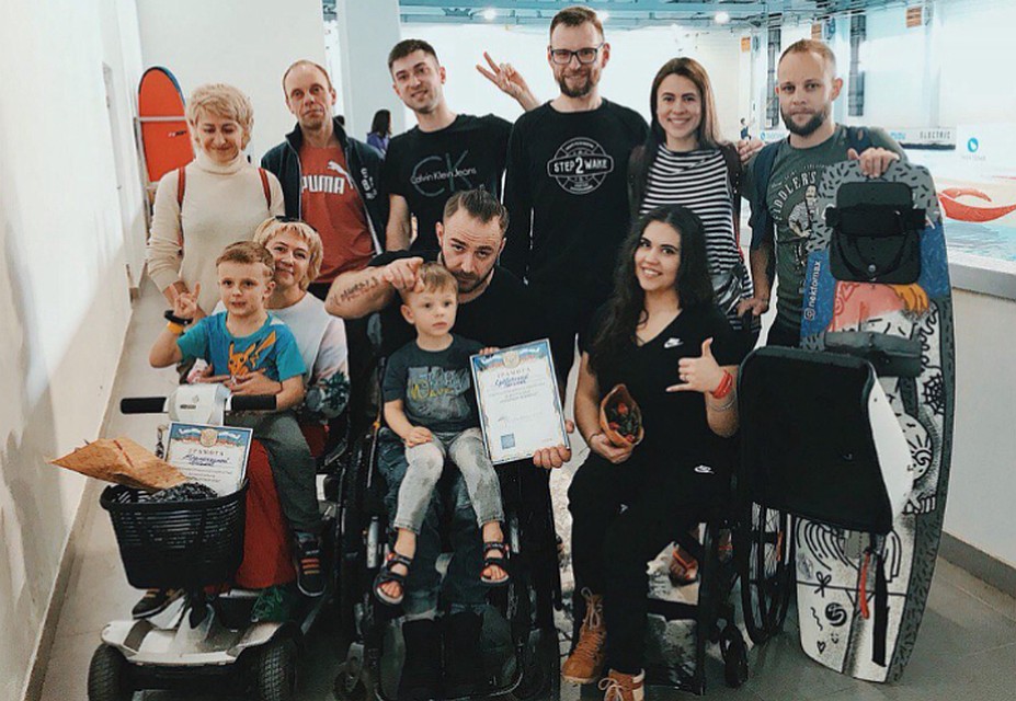 Команда Step2wake приняла участие в соревнованиях по вейкборду для любителей Фото: Step2wake