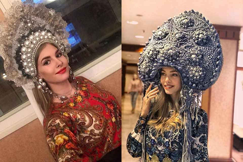 Юлия Гришманова (слева) и Мария Ступина рассказывала о себе во время презентации для жюри конкурса «Мисс Россия»