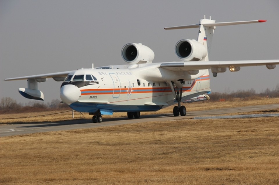 МЧС Хабаровского края получило новый самолет-амфибия Бе-200ЧС