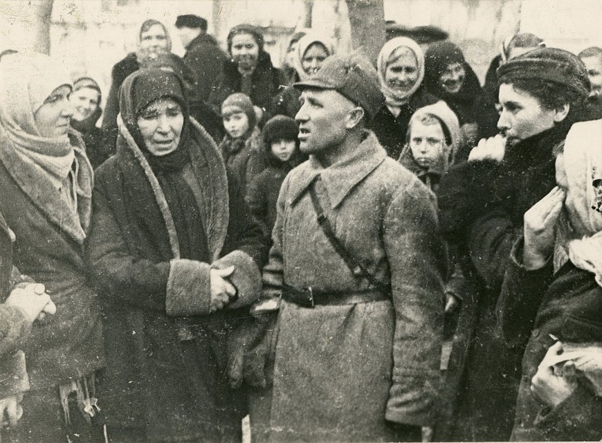 Архивное фото. Митинг 12 февраля 1943 года в день освобождения Краснодара от фашистов