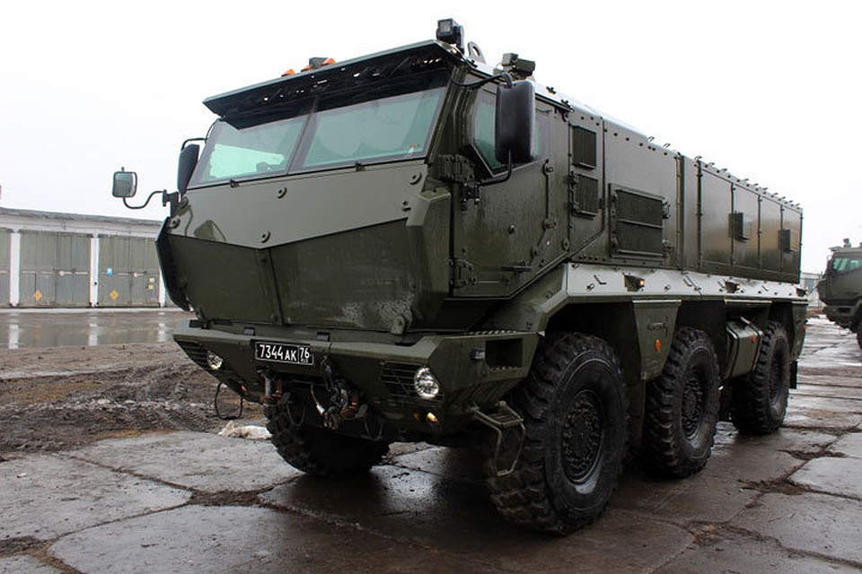 Военнослужащие отработают на полигоне навыки вождения «Тайфун-К». Фото предоставлено пресс-службой Центрального военного округа