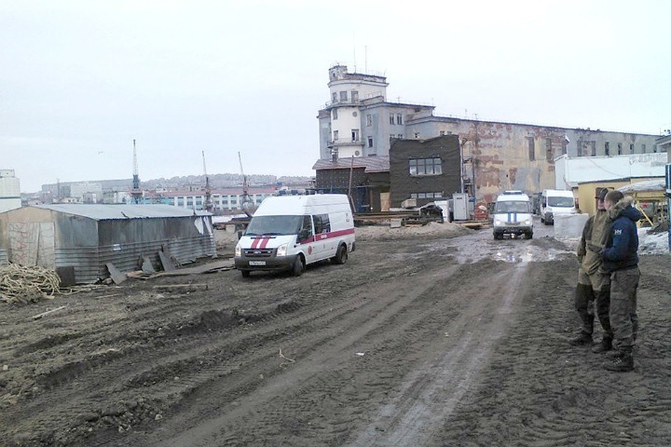 В Кольском заливе обнаружили учебную бомбу. Это был артиллерийский снаряд на 75 миллиметров. Фото: пресс-служба мурманского морского рыбного порта