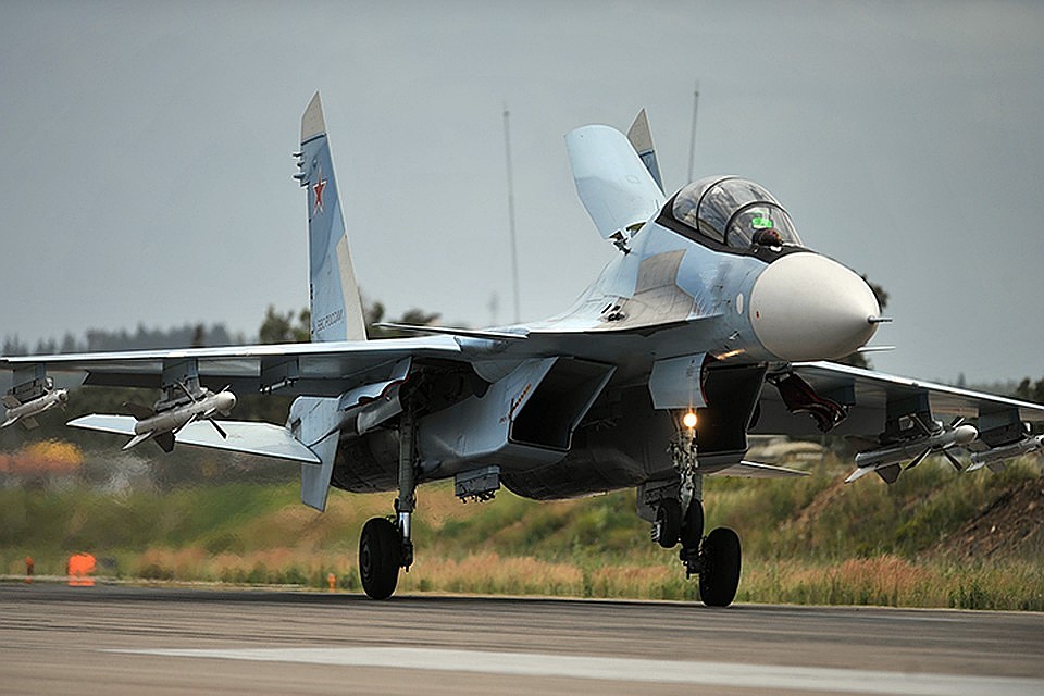 Российский истребитель Су-30СМ разбился в Сирии