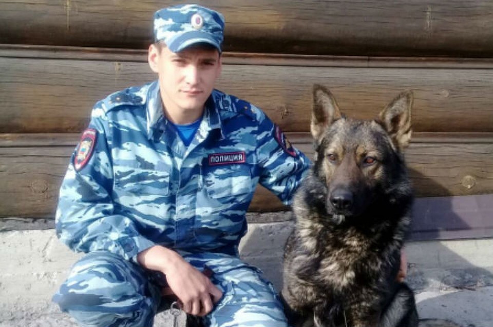 Овчарка помогла полицейским раскрыть два преступления в Черемхове. Фото: ГУ МВД России по Иркутской области.