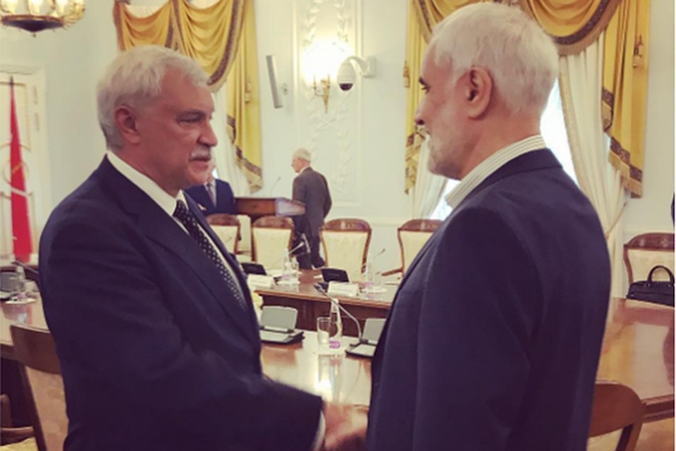 Полтавченко встретился с губернатором иранской провинции Исфаган. Фото: Instagram @kibitov