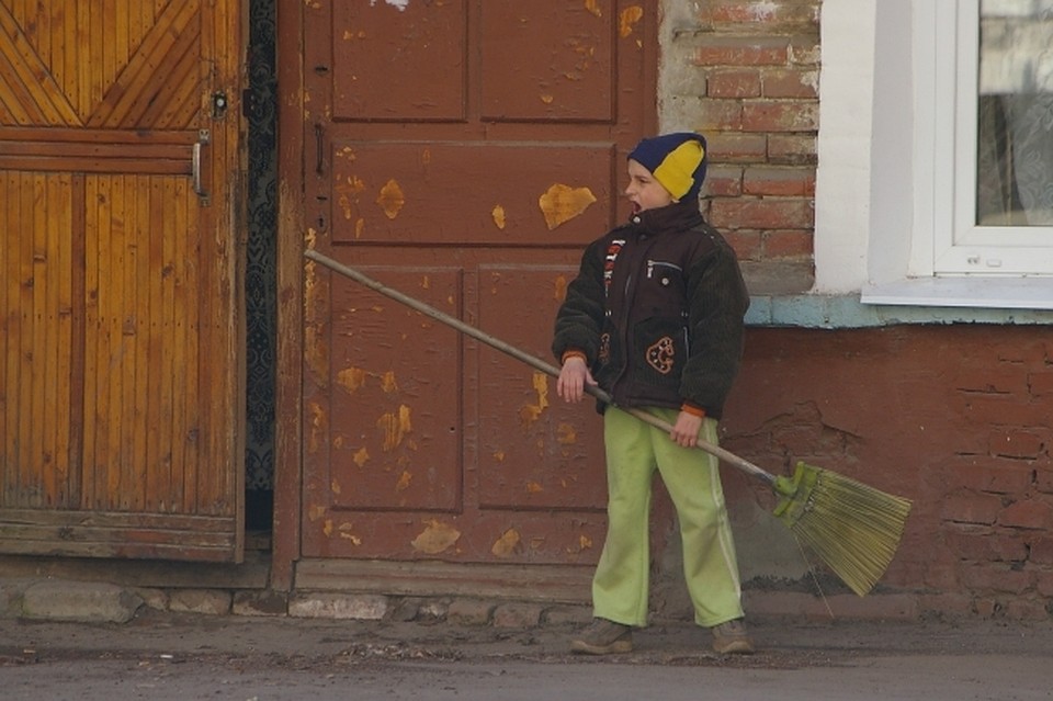 Дети за работой