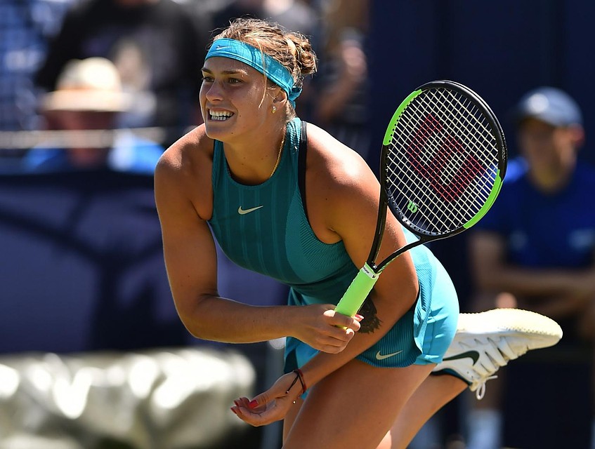 Арина Соболенко врет всех на турнире в Истборне. Фото: wtatennis.com