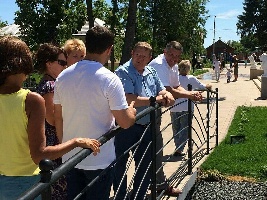 Парк Вольска посетил Николай Панков и специалисты по ландшафту