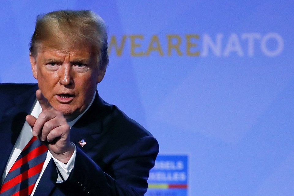 Президент США Дональд Трамп на саммите НАТО