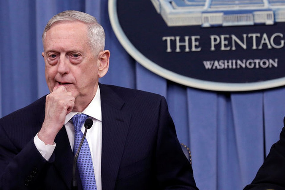Министр обороны США Джеймс Мэттис