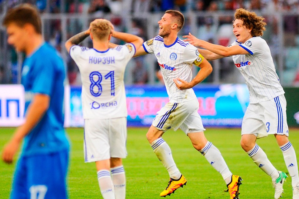 Минское Динамо устроило разгром Зениту 9 августа. Фото twitter.com/fc_dinamo_minsk