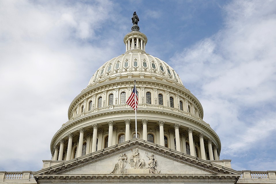 Здание Конгресса США в Вашингтоне.