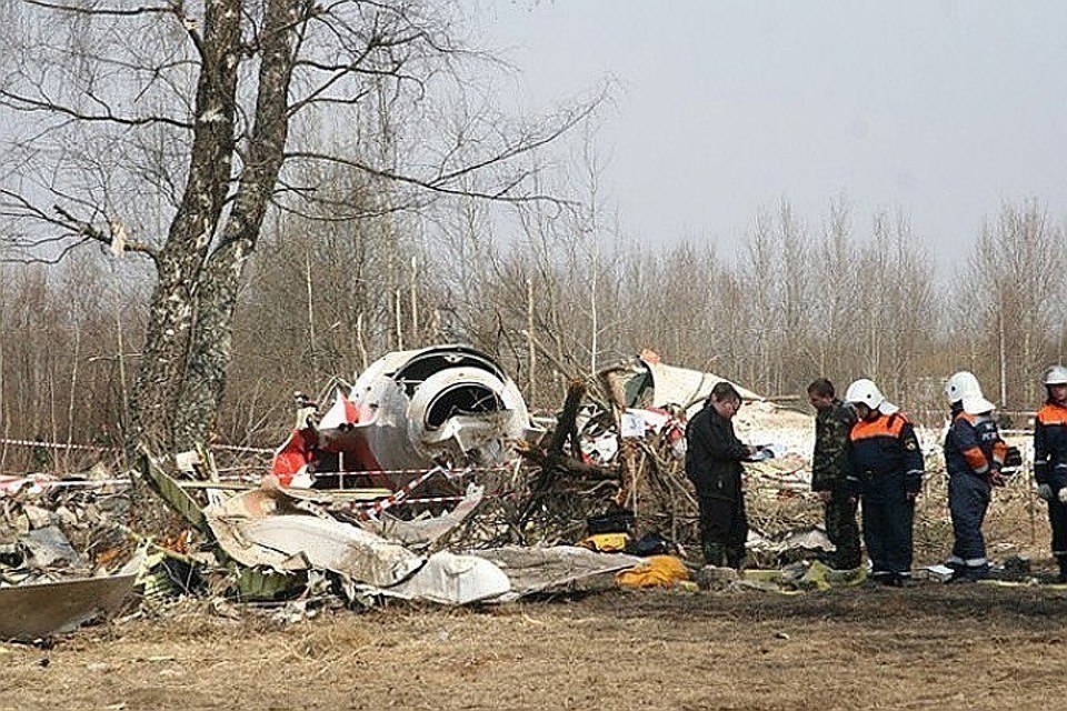 Место крушения Ту-154 под Смоленском. Фото: Николай Дементьев