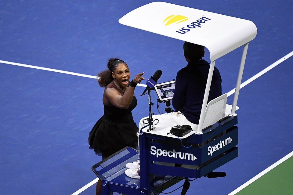 Серену Уильямс захватили эмоции в финале US Open.