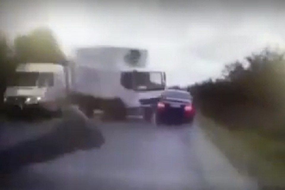 Момент аварии.