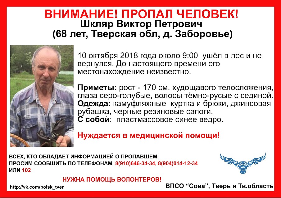 Ищут мужчину уже второй день Фото: ВПСО "Сова"