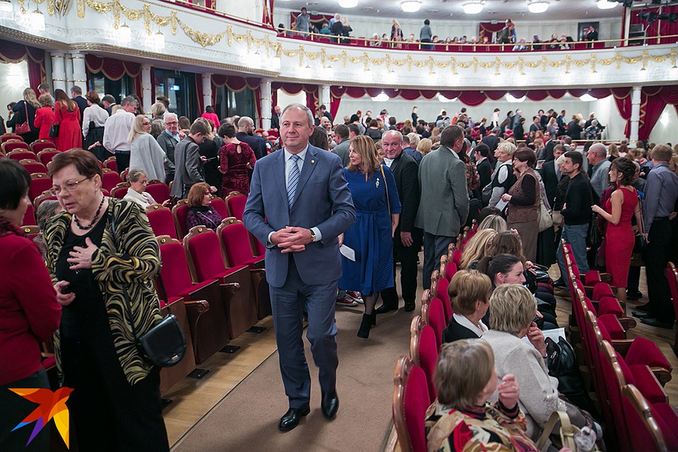 Премьер-министр Беларуси Сергей Румас на премьере "Саломеи".