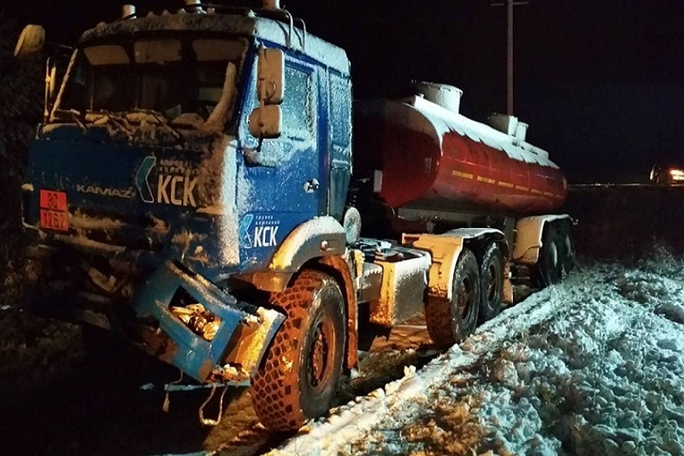 С места аварии