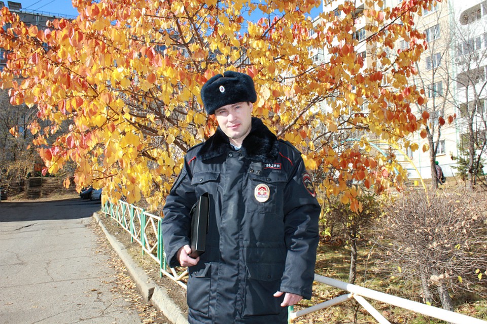 Хабаровский полицейский поборется за звание «Народного участкового России». Фото: МВД России по городу Хабаровску