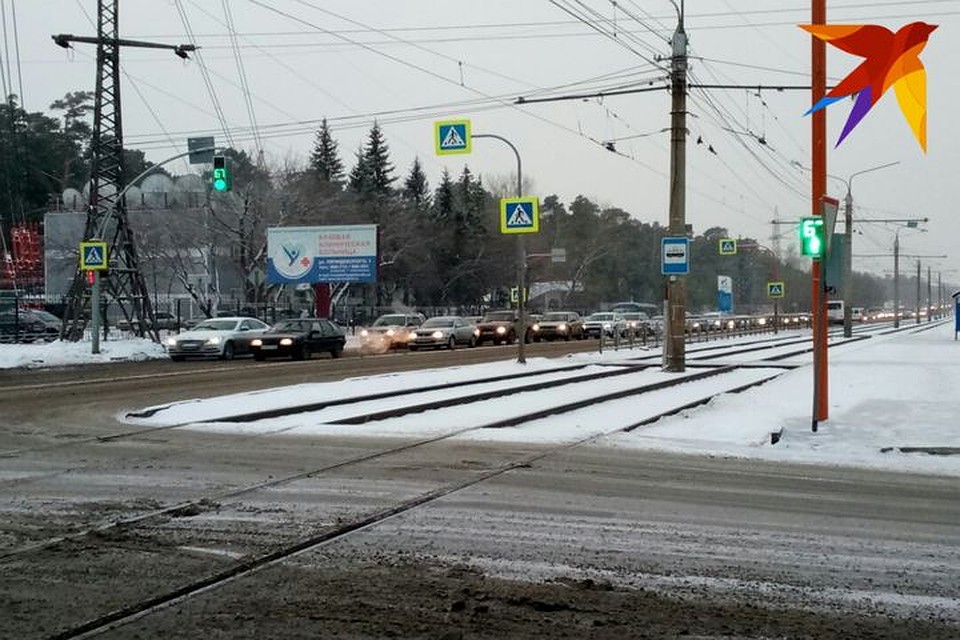 В Барнауле небольшие пробки.
