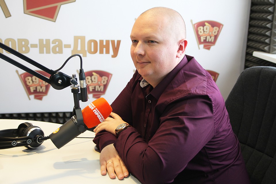Николай Губин в студии радио "КП-Ростов".
