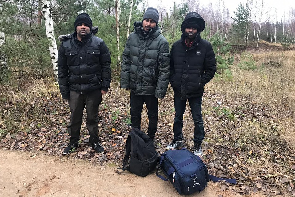 Иностранцы еще у себя на родине планировали перебраться в страны Евросоюза, обходя пограничные пункты пропуска. Фото: пресс-служба пограничного управления ФСБ России по Псковской области