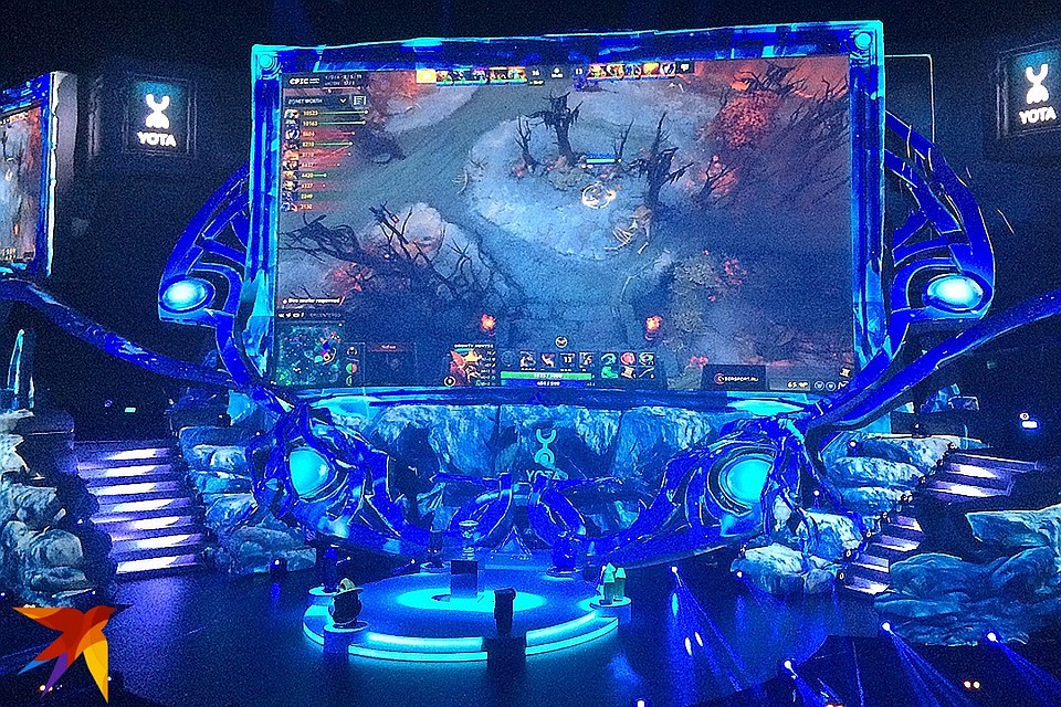 Главная сцена турнира Epicenter по Dota-2, который проходил в мае в Москве.
