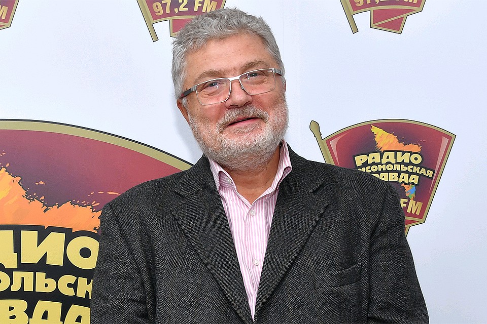 Писатель Юрий Поляков на радиостанции `Комсомольская правда`.