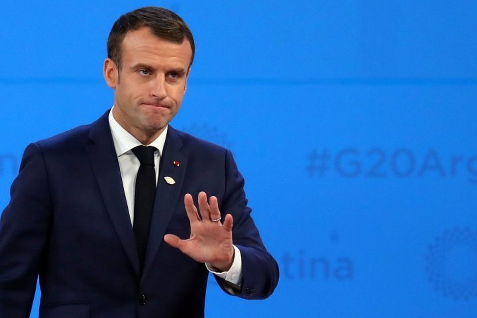 Президент Франции Эммануэль Макрон на саммите G20 в Буэнос-Айресе