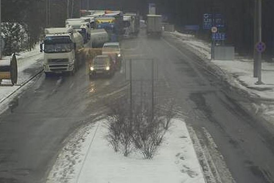 На границе с Литвой большие очереди. Фото: gpk.gov.by