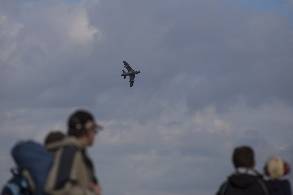 Крушение потерпел самолет Hawker Hunter