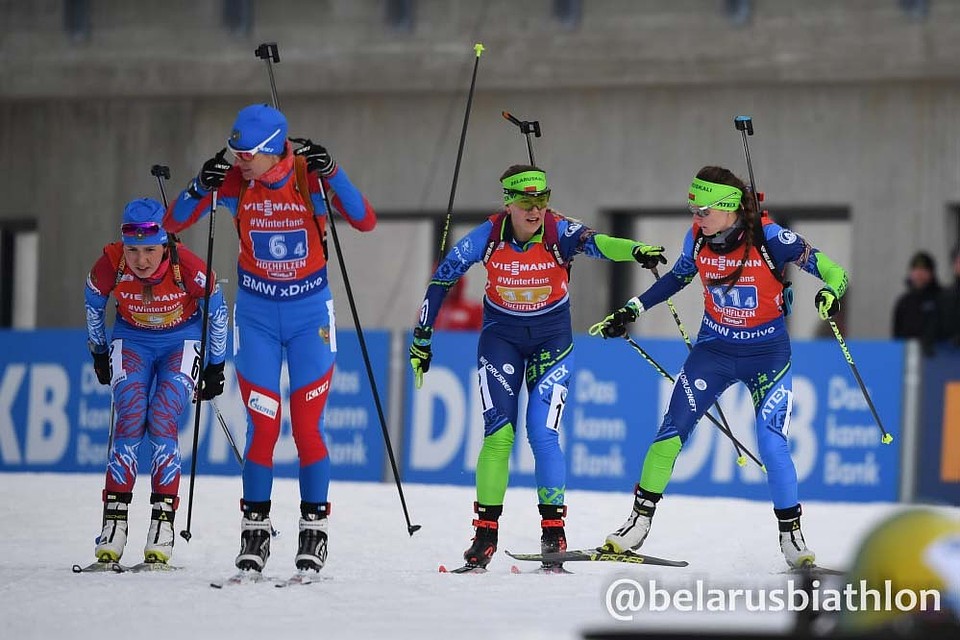 Команда Беларуси - на пятом месте. Фото: biathlon.by