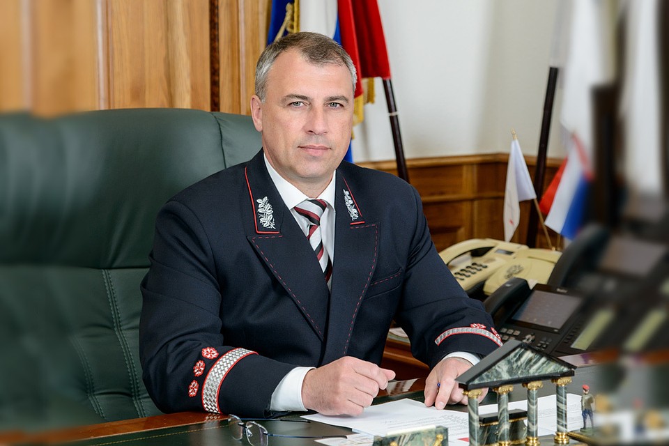 Начальник железной дороги Александр Грицай.