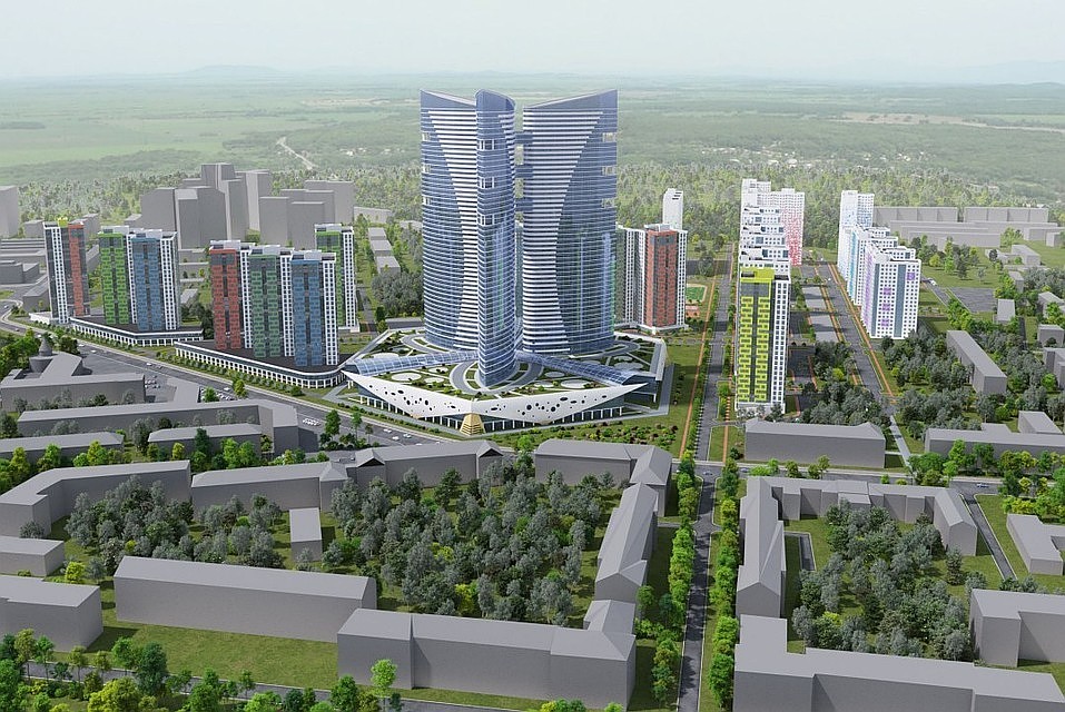 На новой улице собираются построить самый высокий небоскреб на Урале.