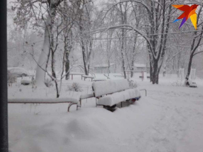 Так выглядят дворы Кишинева в 9 часов утра 11 января.