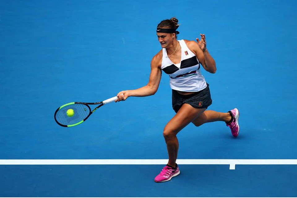 Арина Соболенко в ударе. Фото: twitter.com/WTA