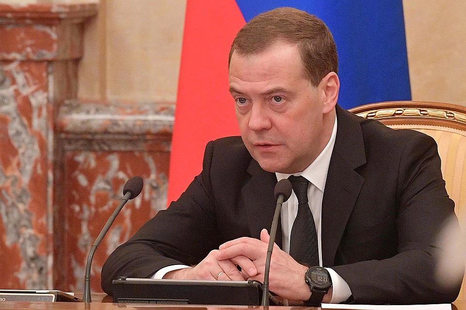 Премьер-министр РФ Дмитрий Медведев на заседании правительства РФ 24 января 2019 г. Фото Александр Астафьев/пресс-служба правительства РФ/ТАСС