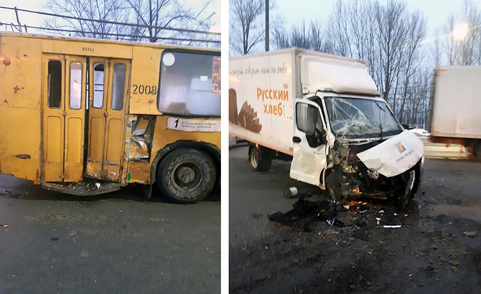 Фото с места ДТП.