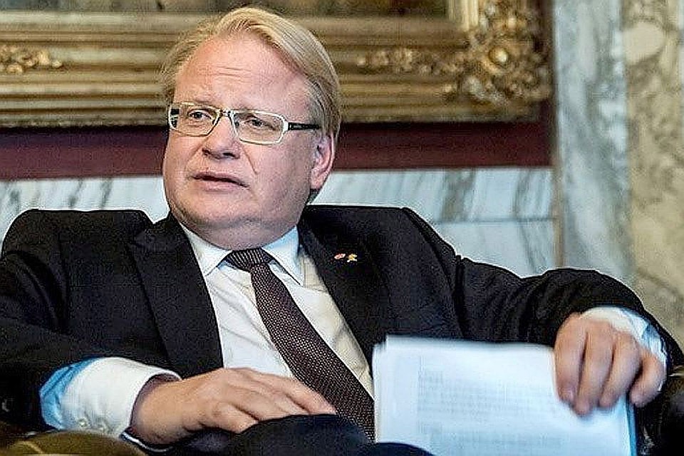 Министр обороны Швеции Петер Хультквист. Фото: с сайта sverigesradio.se