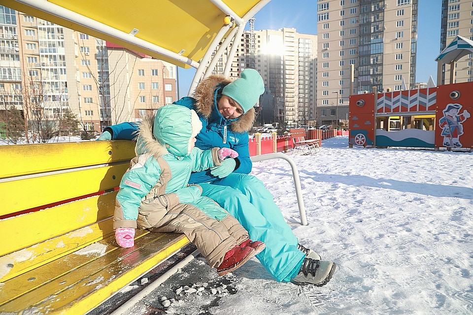 В Красноярск идет потепление до -4