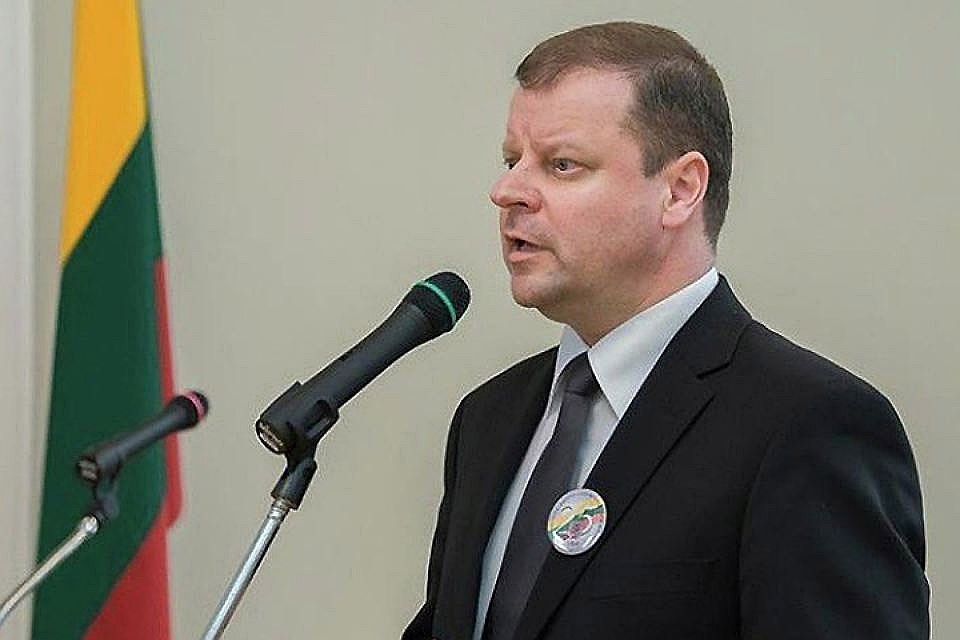 Литовский премьер Саулюс Сквярнялис стал участником президентской кампании. Фото: с сайта baltnews.lt
